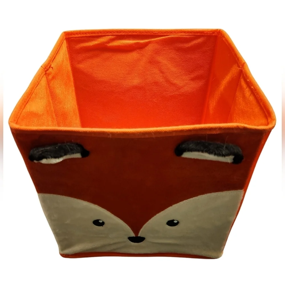 Collapsible Fox Fabric Bin